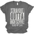 STRAIGHT OUTTA HIGH SCHOOL 2018 Graduation Grad Shirt Unisex Jersey T-Shirt