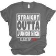 Straight Outta Junior High Class Of 2018 Graduation Shirt Unisex Jersey T-Shirt
