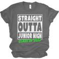 Straight Outta Junior High School Class Of 2022 Graduation Unisex Jersey T-Shirt