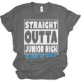 Straight Outta Junior High School Graduation Class Of 2022 Unisex Jersey T-Shirt
