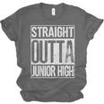 Straight Outta Junior High Shirt Graduation Idea Unisex Jersey T-Shirt