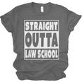 Straight Outta Law School Future Lawyer Graduation Unisex Jersey T-Shirt