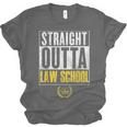 Straight Outta Law School Graduation Tshirt Law School Unisex Jersey T-Shirt