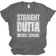 Straight Outta Middle School Class Of 2024 Graduation Unisex Jersey T-Shirt