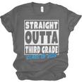 Straight Outta Third Grade Class Of 2019 Graduation Unisex Jersey T-Shirt