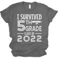 I Survived 5th Grade Class Of 2022 Graduation Student Unisex Jersey T-Shirt
