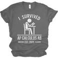 I Survived AP Calculus AB Graduation Senior 2025 Unisex Jersey T-Shirt