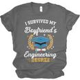 I Survived My Boyfriend's Engineering Degree Graduation Unisex Jersey T-Shirt