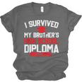 I Survived My Brother's High School Diploma Graduation Unisex Jersey T-Shirt