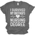 I Survived My Brother's Nursing Degree School Graduation Unisex Jersey T-Shirt