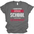 I Survived Catholic School Shirt Catholic Graduation Unisex Jersey T-Shirt
