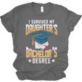 i Survived My Daughters Bachelor's Degree Graduation Gifts Unisex Jersey T-Shirt