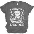 I Survived My Daughter's Master's Degree Graduation Unisex Jersey T-Shirt