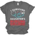 I Survived My Daughter's Nurse Degree School Graduation Unisex Jersey T-Shirt