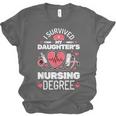 I Survived My Daughter's Nursing Degree School Graduation Unisex Jersey T-Shirt