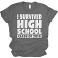 I Survived High School Class Of 2018 Graduation Unisex Jersey T-Shirt