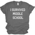 I Survived Middle School Graduation Last Day Of School Unisex Jersey T-Shirt