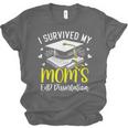 i Survived My Mom's EdD Dissertation Graduation Mom EdD Unisex Jersey T-Shirt