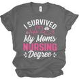 I Survived My Mom's Nursing Degree Nurse Graduation Unisex Jersey T-Shirt