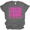 I Survived Nursing School Class Of 2018 Graduation Shirt Unisex Jersey T-Shirt