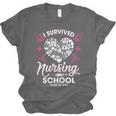 I Survived Nursing School Class Of 2018 Graduation T-Shirt Unisex Jersey T-Shirt