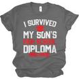 I Survived My Son's High School Diploma Graduation Unisex Jersey T-Shirt