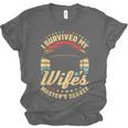 Survived My Wife's Master's Degree College Graduation Unisex Jersey T-Shirt