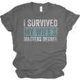 I Survived My Wife's Masters Degree Graduation Friends Unisex Jersey T-Shirt