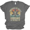 I Survived My Wife's Nursing Degree Nursing Graduation Unisex Jersey T-Shirt
