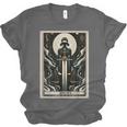 Tarot Cards Guide Book Esoteric Mysticism Clothing Tarot Card Justice Unisex Jersey T-Shirt