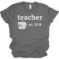 Teacher Est 2018 Vintage Graduation Unisex Jersey T-Shirt