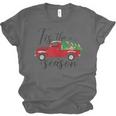 Tis The Season Holiday Nostalgia Red Truck Unisex Jersey T-Shirt Tis The Season Holiday Nostalgia Red Truck Unisex Jersey T-Shirt