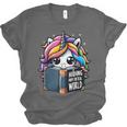 Unicorn Reading Book Reader Introvert Book Lover Humor Unisex Jersey T-Shirt
