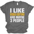 Video Editor Introvert Editing Production Filmmaking Job Unisex Jersey T-Shirt Video Editor Introvert Editing Production Filmmaking Job Unisex Jersey T-Shirt