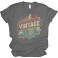 Vintage 1980 Retro Badge Decade Nostalgia Graphic Emblem Unisex Jersey T-Shirt