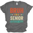Vintage Bruh I'm A Senior Class Of 2025 Graduation Women Men Unisex Jersey T-Shirt