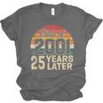 Vintage Class Of 2001 25 Years Later Reunion 25th Graduation Unisex Jersey T-Shirt