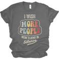 Vintage I Wish More People Were Fluent In Silence Introvert Unisex Jersey T-Shirt Vintage I Wish More People Were Fluent In Silence Introvert Unisex Jersey T-Shirt