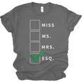 Woman Law School Lawyer Graduation Attorney Unisex Jersey T-Shirt