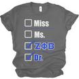 Zeta Phi Beta Doctor Graduation Zeta Phi Beta HBCU Doctor Unisex Jersey T-Shirt