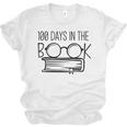 100 Days Of SCHOOKBook Nerd Book Lover Reading Librarian Boo Unisex Jersey T-Shirt