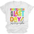 2025 Last Day Of School Autograph Kindergarten Graduation Unisex Jersey T-Shirt