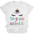 5th Grade Nailed ItShirt Unicorn Graduation Class Of 2018 Unisex Jersey T-Shirt