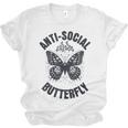 Anti-Social Butterfly Awkward Introvert Homebody Humor Unisex Jersey T-Shirt