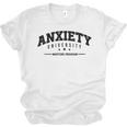 Anxiety University Anxious Antisocial Introvert Unisex Jersey T-Shirt Anxiety University Anxious Antisocial Introvert Unisex Jersey T-Shirt