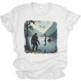 Bigfoot Sasquatch & Loch Ness Monster Introvert Bruh Unisex Jersey T-Shirt Bigfoot Sasquatch & Loch Ness Monster Introvert Bruh Unisex Jersey T-Shirt