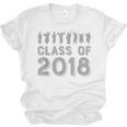 Blue & Grey Class Of 2018 Senior GraduationShirt Unisex Jersey T-Shirt