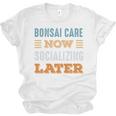 Bonsai Care Now Minimal Socializing Introvert Vintage Unisex Jersey T-Shirt