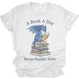 A Book A Day Keeps Reality Away Premium Tri-Blend Unisex Jersey T-Shirt