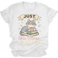 Book Lover Cute Cat Coffee Just 1 More Chapter Cozy Reading Unisex Jersey T-Shirt